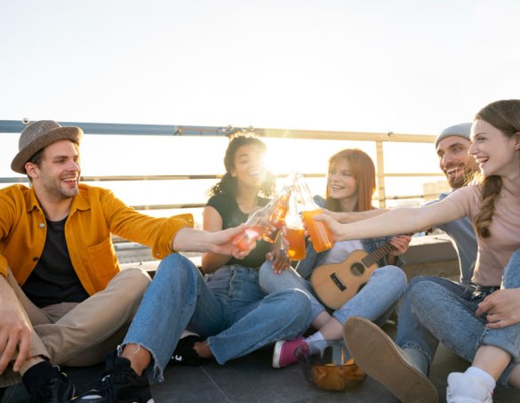 Group of Friends enjoying the Friendship Day